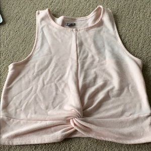 Aerie racerback front tie top